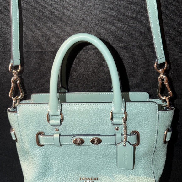 COACH Mini Blake Carryall
Aquamarine leather, handbag, satchel F37635 w/wallet - Picture 6 of 10